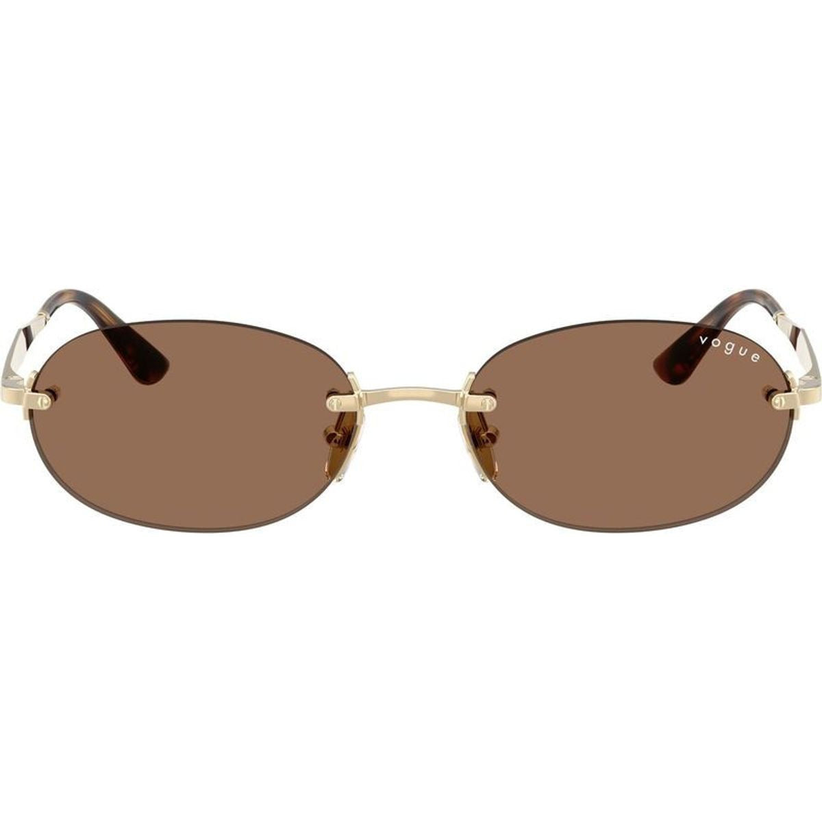VO4342S, Pale Gold/Dark Brown Lenses