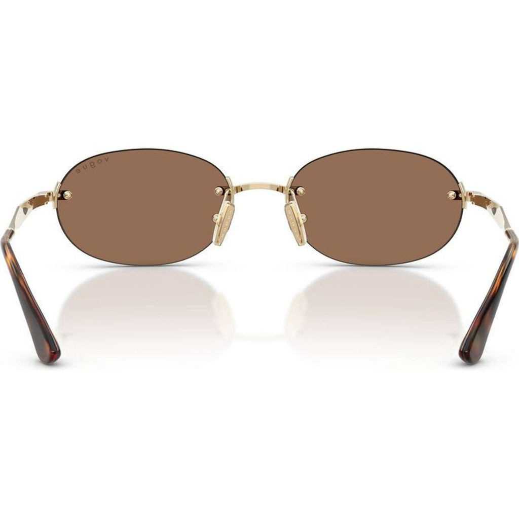 VO4342S, Pale Gold/Dark Brown Lenses