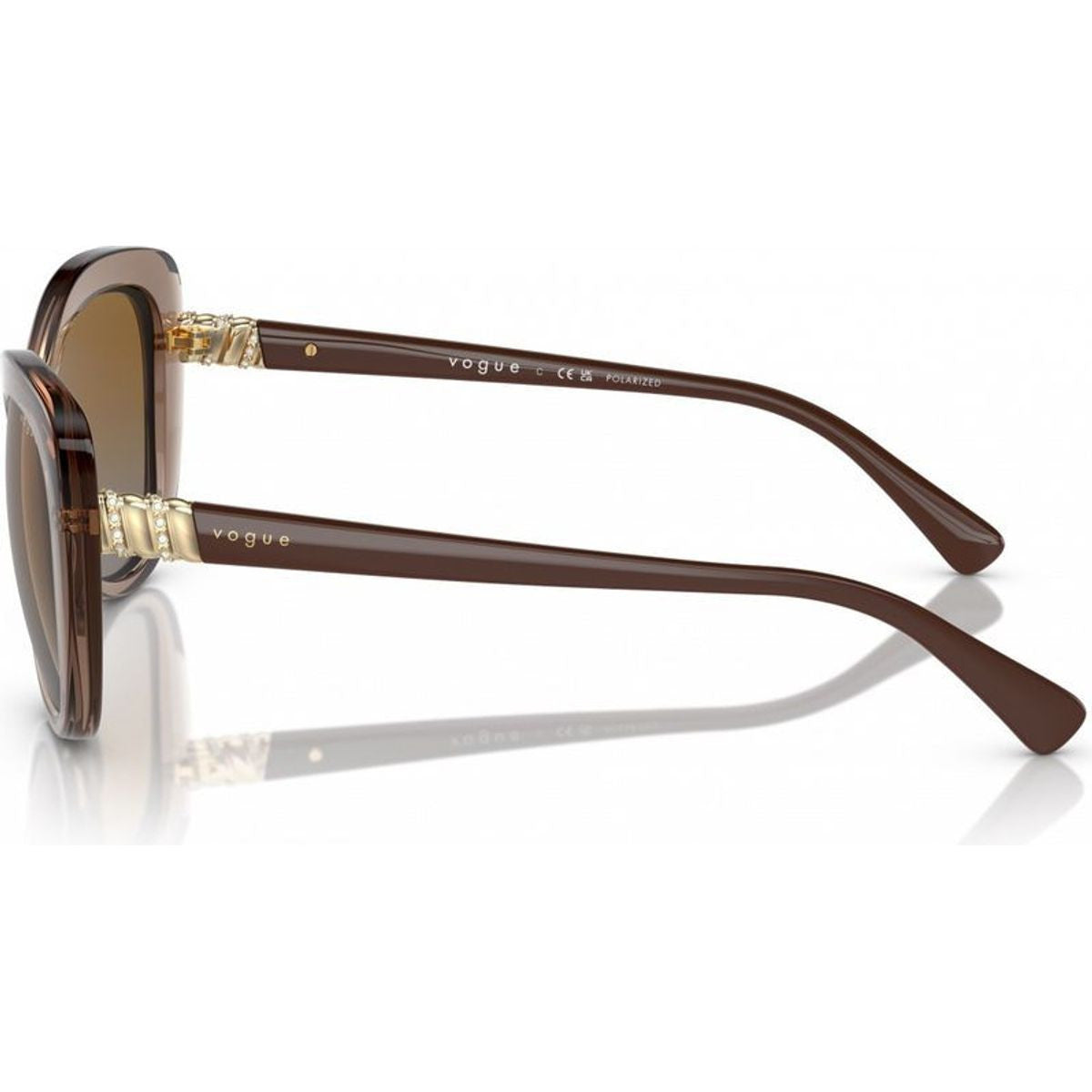 VO5515SB, Transparent Brown/Brown Gradient Polarised Lenses