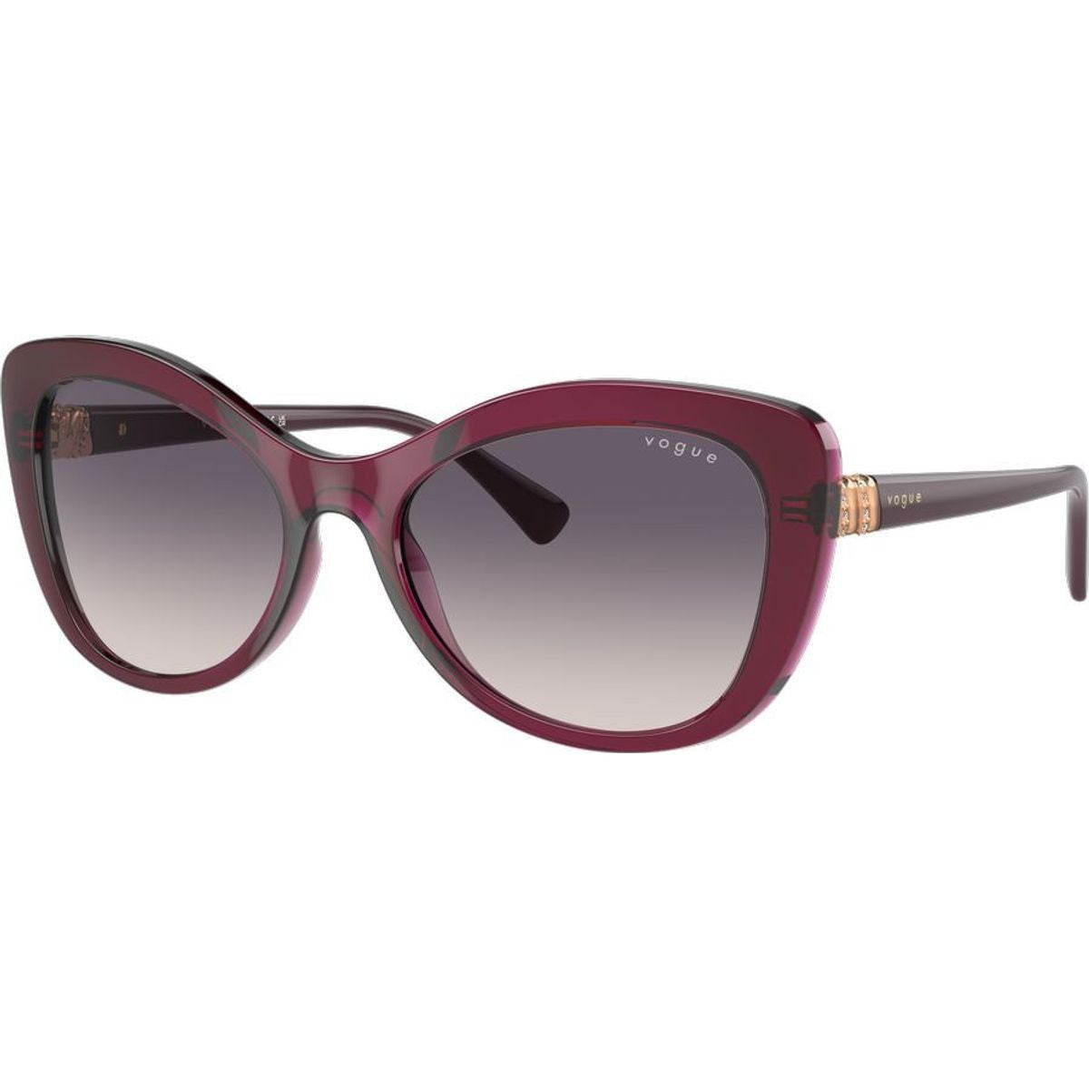 VO5515SB, Transparent Cherry/Dark Grey Pink Gradient Lenses