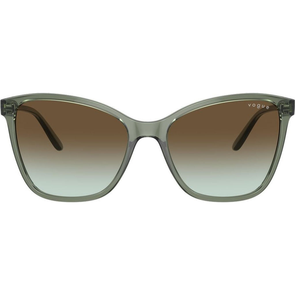 VO5520S, Transparent Mallard Green/Dark Brown Green Gradient Lenses