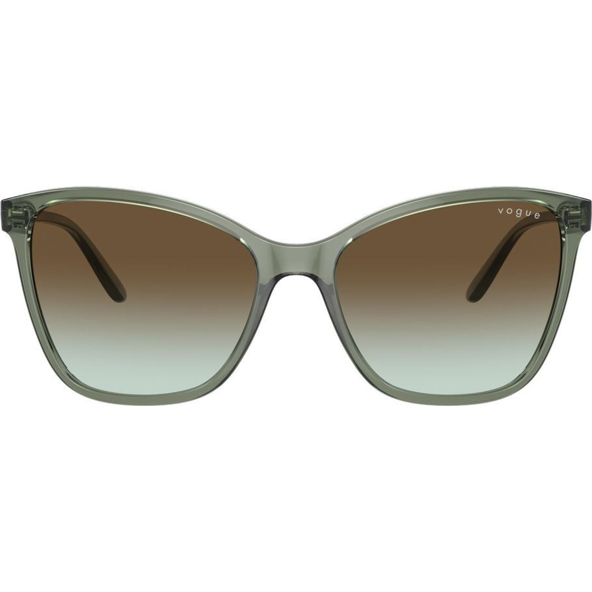 VO5520S, Transparent Mallard Green/Dark Brown Green Gradient Lenses