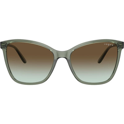VO5520S, Transparent Mallard Green/Dark Brown Green Gradient Lenses