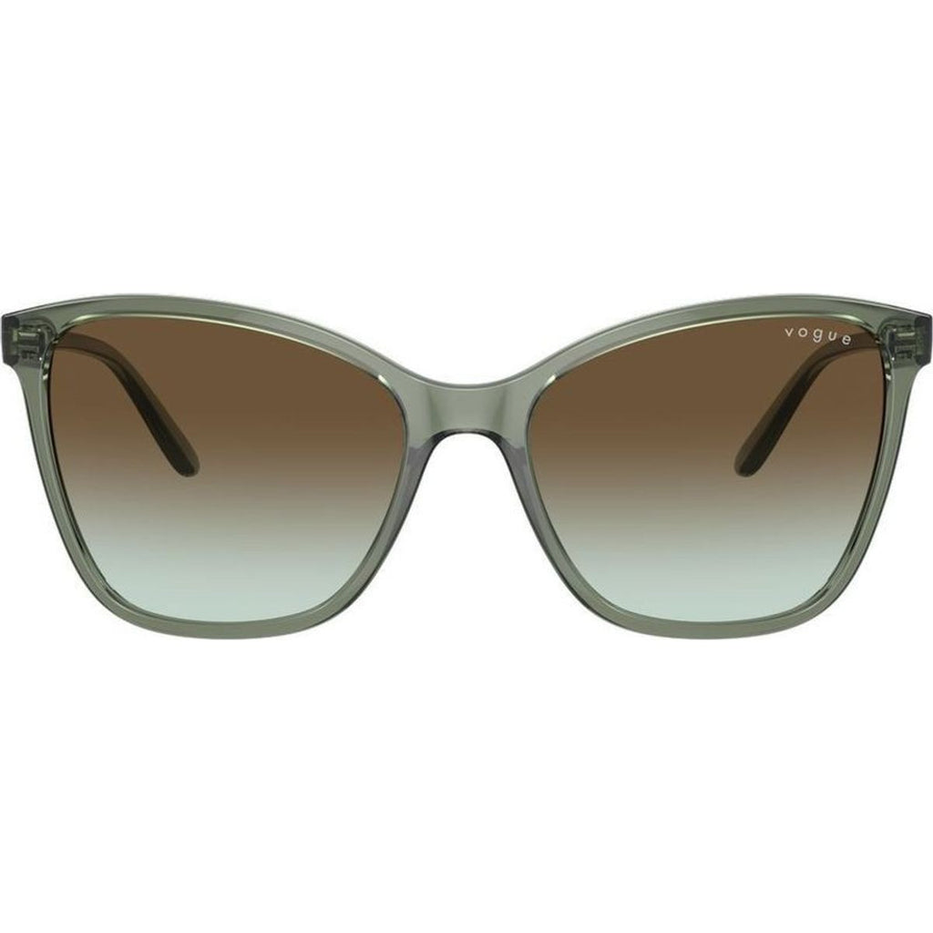 VO5520S, Transparent Mallard Green/Dark Brown Green Gradient Lenses
