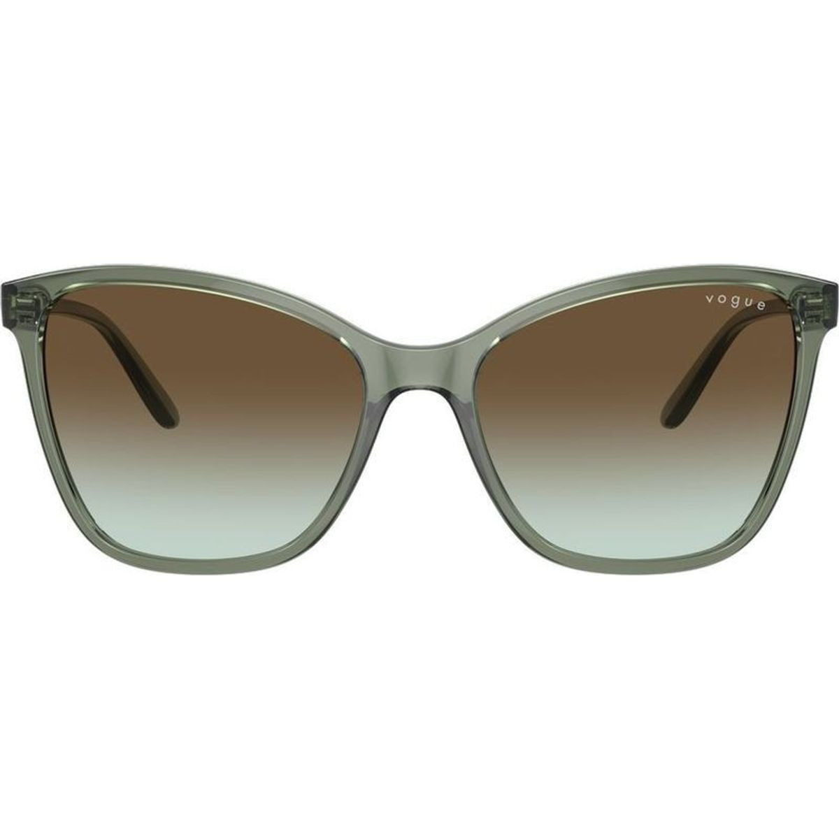 VO5520S, Transparent Mallard Green/Dark Brown Green Gradient Lenses