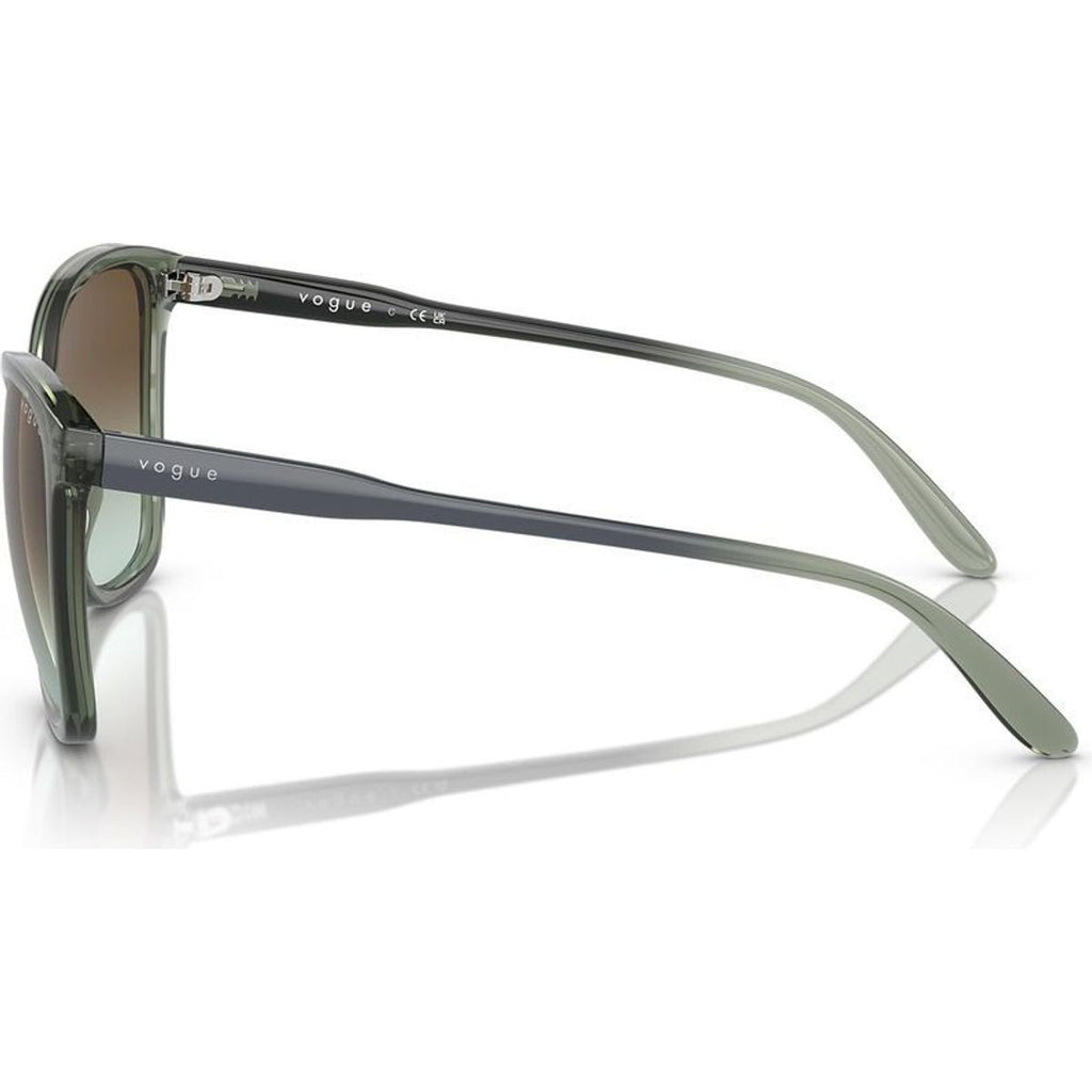 VO5520S, Transparent Mallard Green/Dark Brown Green Gradient Lenses