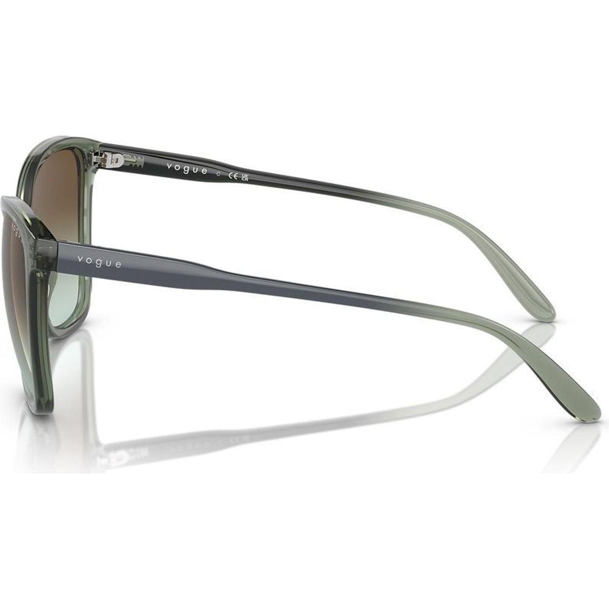 VO5520S, Transparent Mallard Green/Dark Brown Green Gradient Lenses