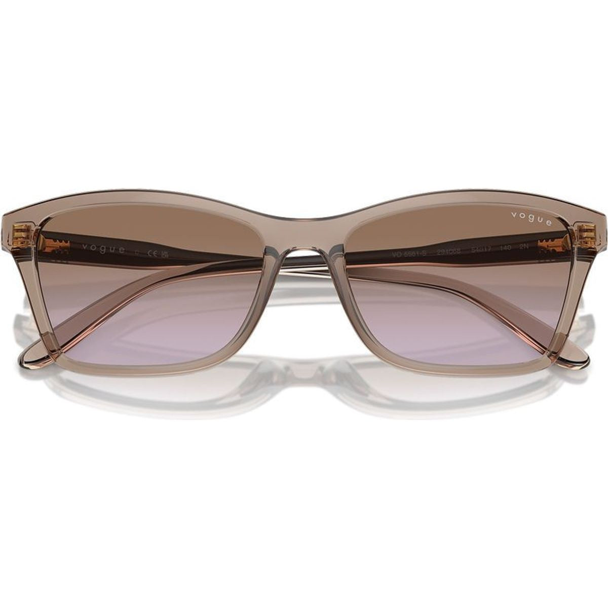 VO5551S, Transparent Brown/Brown Violet Gradient Lenses