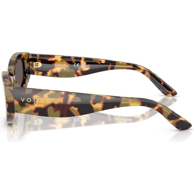 VO5585S, Yellow Tortoise/Black Smoke Lenses