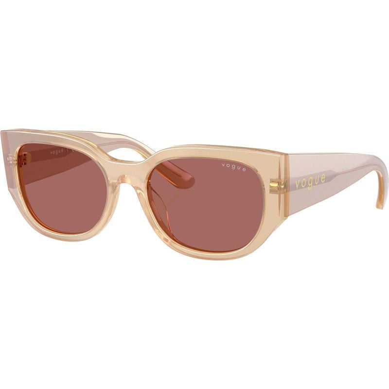 VO5641SU, Transparent Pearl Cream/Dark Violet Lenses