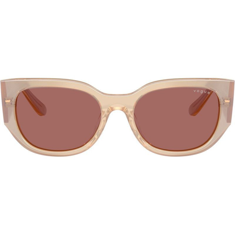 VO5641SU, Transparent Pearl Cream/Dark Violet Lenses