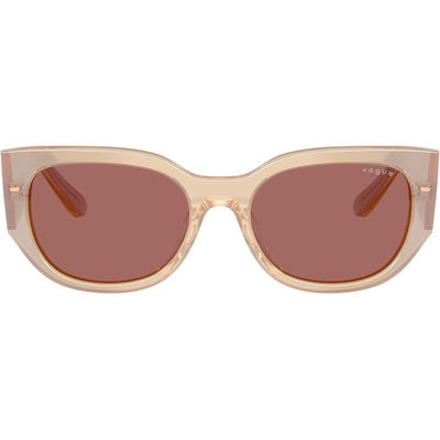 VO5641SU, Transparent Pearl Cream/Dark Violet Lenses