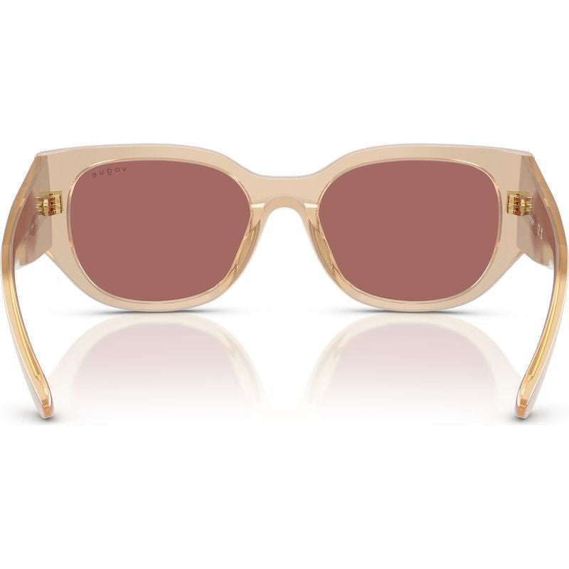VO5641SU, Transparent Pearl Cream/Dark Violet Lenses