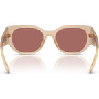 VO5641SU, Transparent Pearl Cream/Dark Violet Lenses