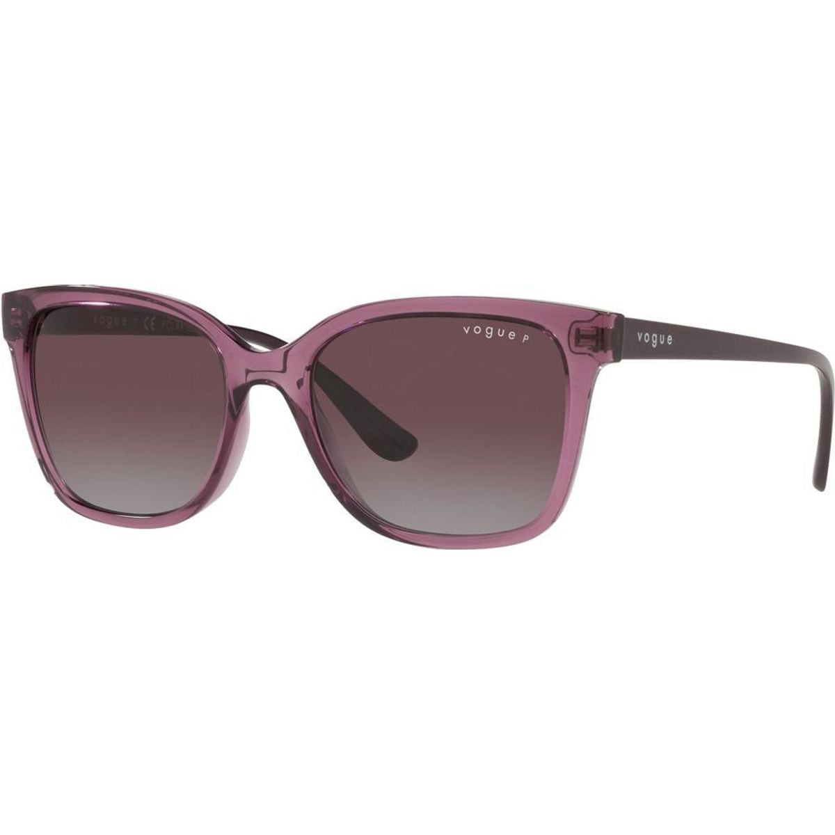VO5426S, Transparent Purple/Grey Dark Violet Gradient Polarised Lenses