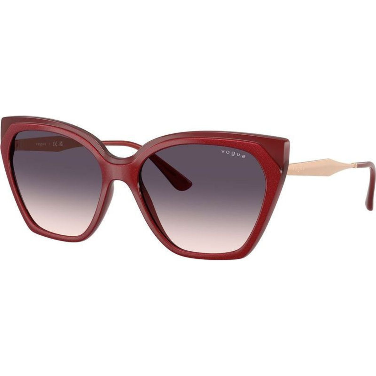 VO5521S, Top Red and Opal Red/Dark Grey Pink Gradient Lenses