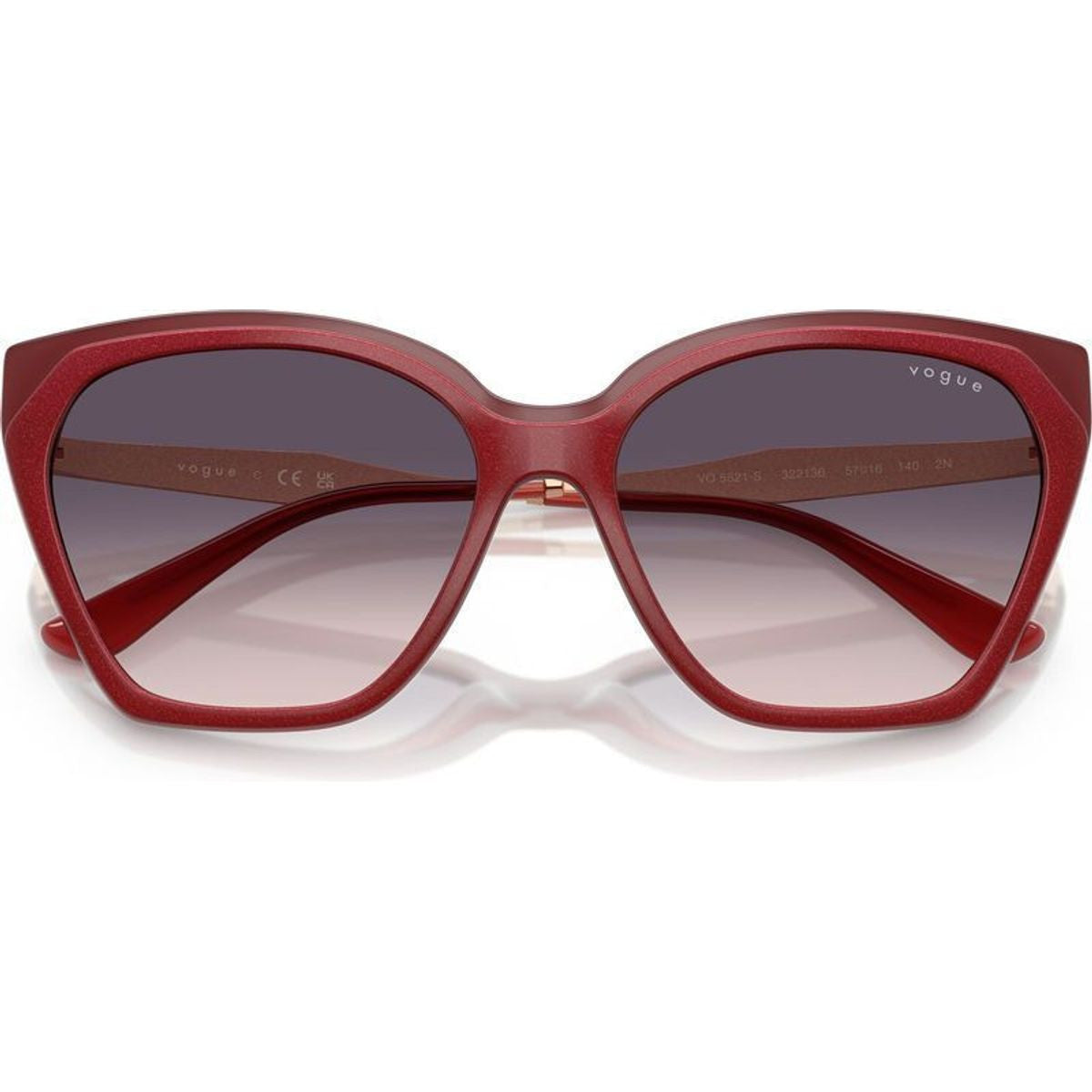 VO5521S, Top Red and Opal Red/Dark Grey Pink Gradient Lenses