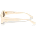 VO5582S, Full Ivory/Dark Brown Lenses
