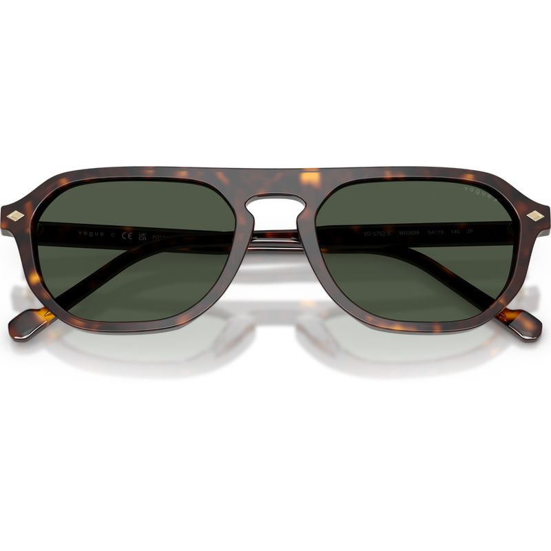 Vogue Eyewear VO5752S Dark Havana Green Polarised Front2