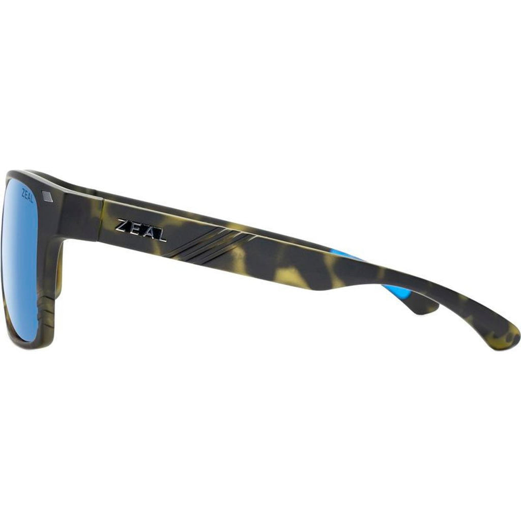 Brewer, Matte Green Havana/Horizon Blue Polarised Lenses