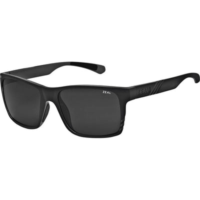 Brewer, Matte Black/Dark Grey Polarised Lenses