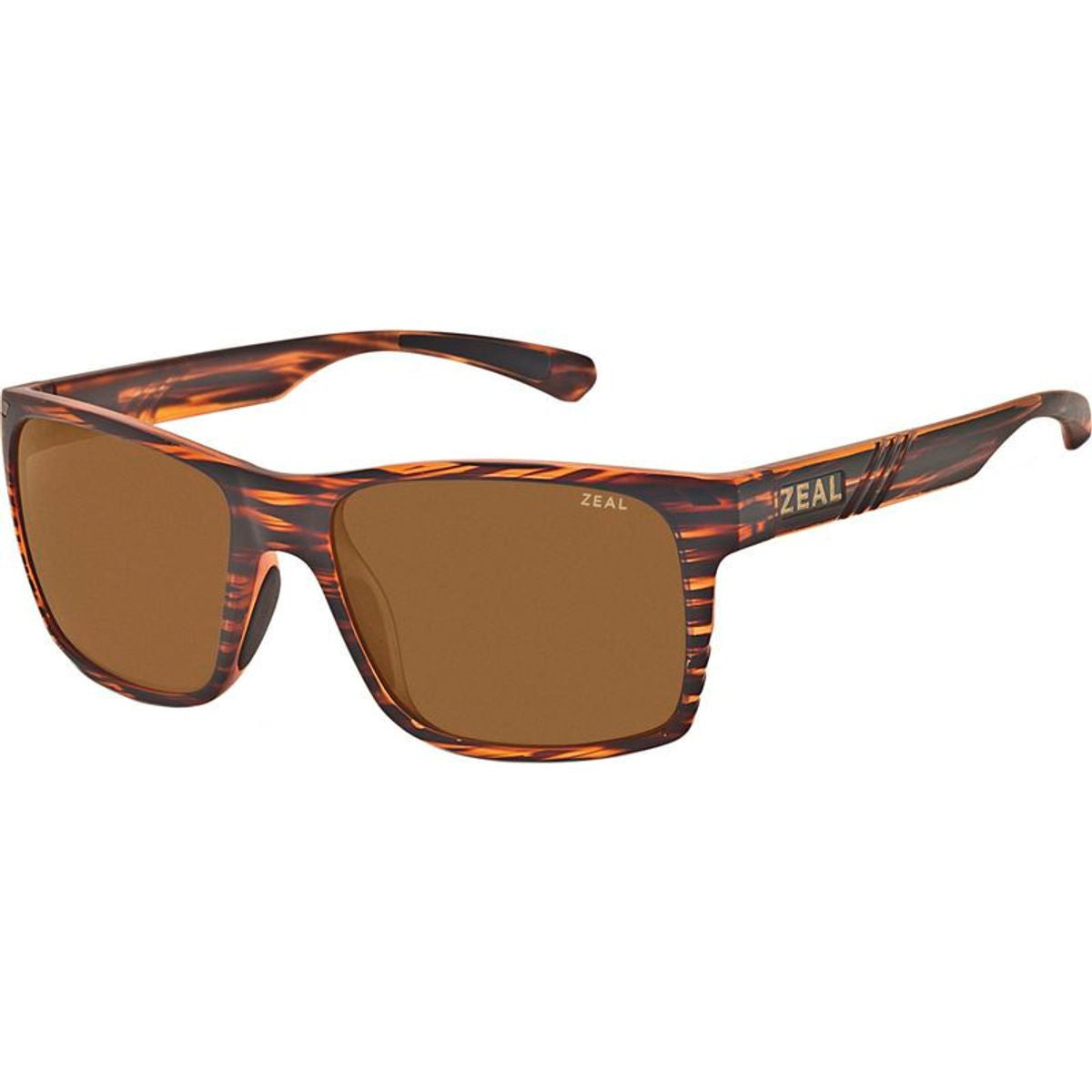 Brewer, Matte Woodgrain/Copper Polarised Lenses