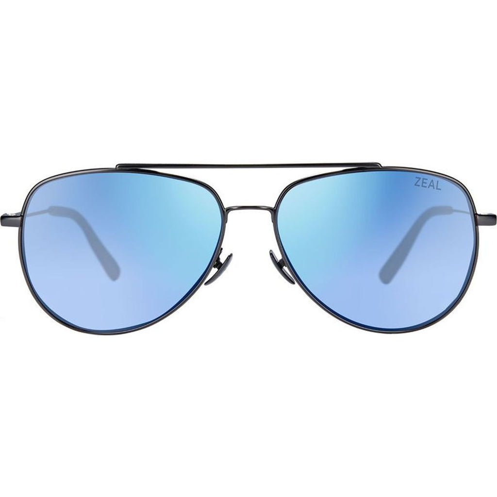 Hawker, Matte Silver/Horizon Blue Mirror Polarised Lenses