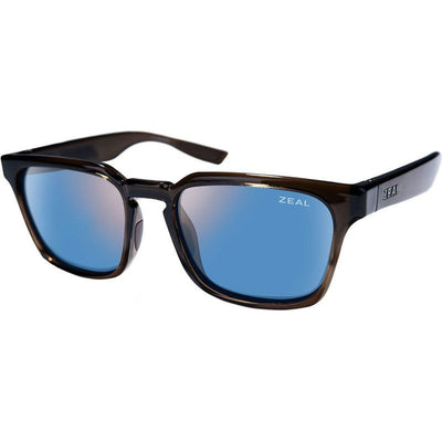 Whittier, Transparent Light Brown/Horizon Blue Mirror Polarised Lenses