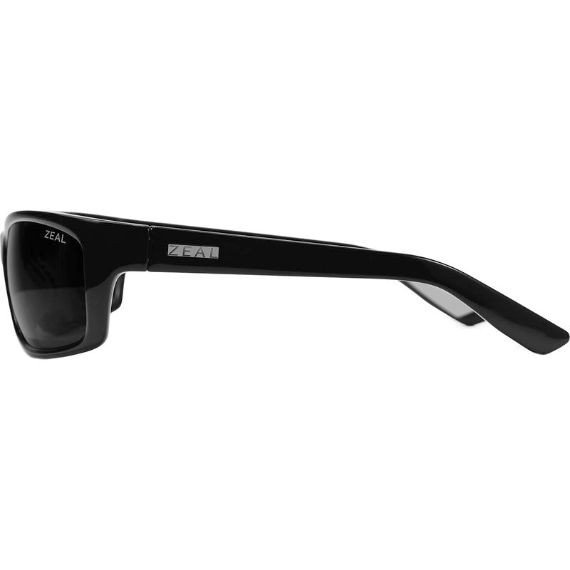Zeal Optics Meadowhawk Gloss Black Dark Grey Polarised Side