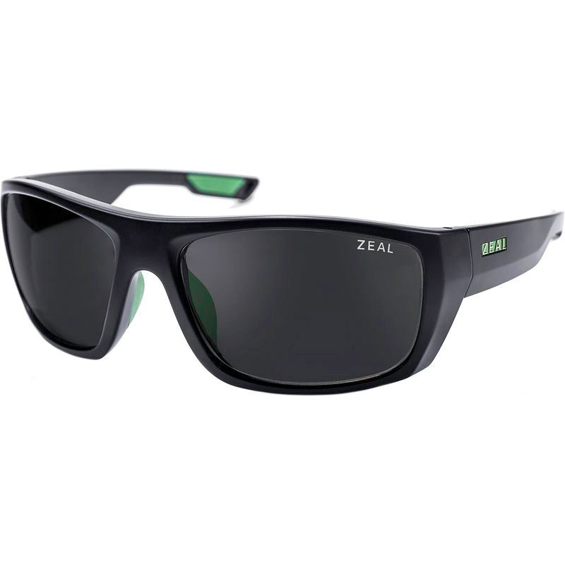 Zeal Optics Pitkin Matte Black Dark Grey Polarised Angle
