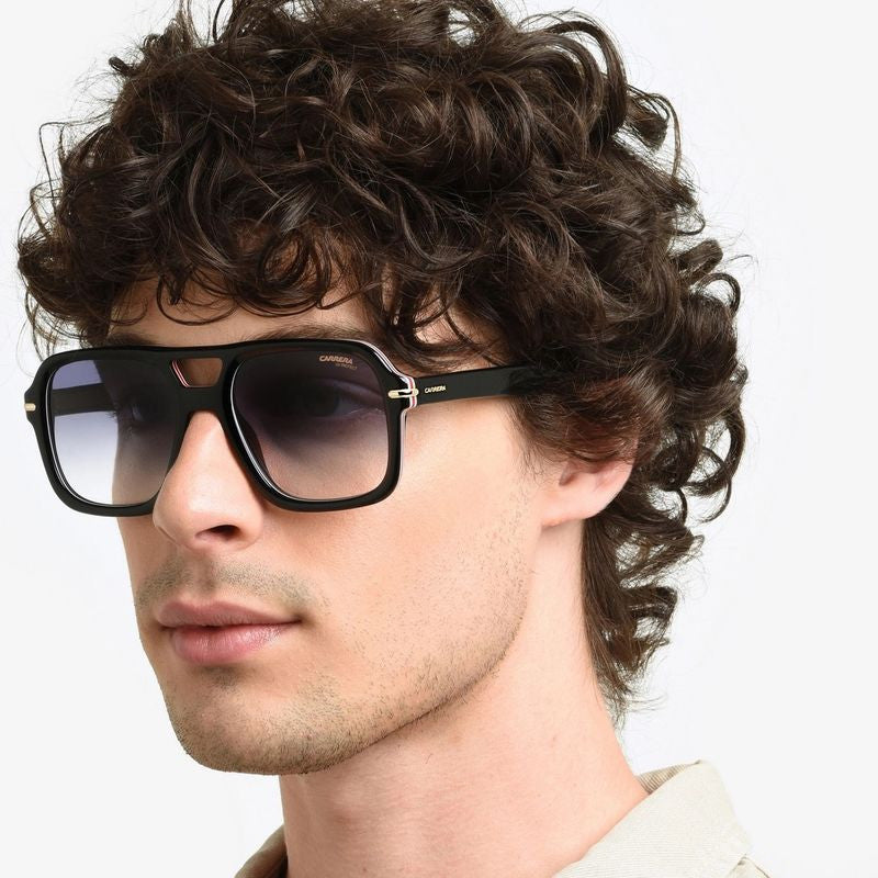 317/S, Striped Black/Dark Blue Gradient Lenses