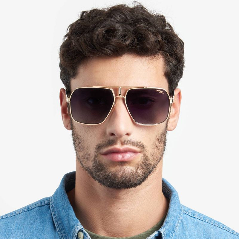 1055/S, Black and Gold/Dark Grey Gradient Lenses