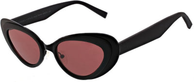 Claire, Matte Black/Red Lenses