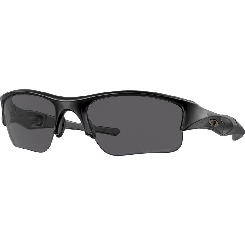 Flak Jacket XLJ, Matte Black/Grey Polarised Lenses
