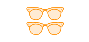 Two sunglasses icon