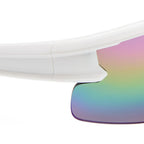 Armadillo - Kids, White and Grey/Rainbow Mirror Lenses