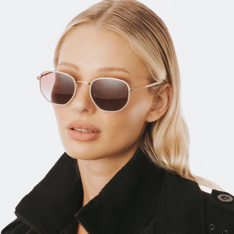 Cote De Azure, Cotton/Brown and Blue Gradient Lenses